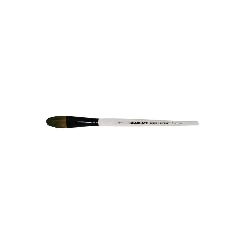 Fine art shop - Oval wash pony synthetic hair brush, Short handle, Graduate (3/4\") | totenart.com 