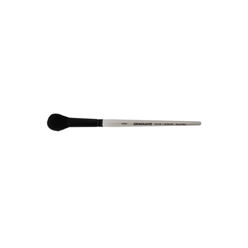 Fine art shop - Oval dark goat hair brush, Short handle, Graduate (3/4\") | totenart.com 