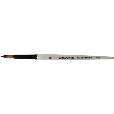 Fine art shop - Round synthetic hair brush, Short handle, Graduate (nº 10) | totenart.com 