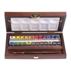 Fine art shop - Wooden box Traditional P 24 watercolors tablets Rembrandt | totenart.com
