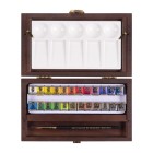 Fine art shop - Wooden box Traditional P 24 watercolors tablets Rembrandt | totenart.com