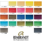 Fine art shop - Wooden box Traditional P 24 watercolors tablets Rembrandt | totenart.com