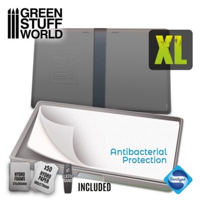  Fine art shop - Wet Palette XL with lid, 50 sheets, Green Stuff World (19 x 28 cm) | totenart.com
