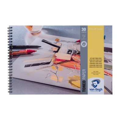  Fine art shop - Toned Paper Van Gogh Pad City Grey, 30 sheets, 120 gr (A4) | totenart.com