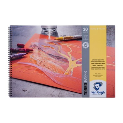  Fine art shop - Toned Paper Van Gogh Pad Earth Red, 30 sheets, 120 gr (A3) | totenart.com