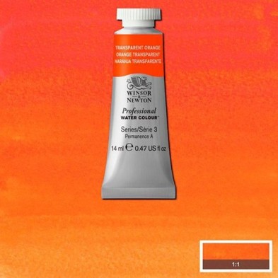 Fine art shop - Artist Watercolor Transparent Orange 14 ml, W N 650 | totenart.com