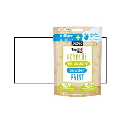 Fine art shop - Gouache powder White, bag 100 gr. Pebeo | totenart.com 
