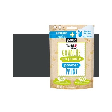 Fine art shop - Gouache powder Black, bag 100 gr. Pebeo | totenart.com 