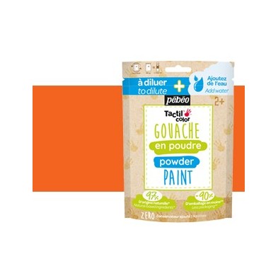Fine art shop - Gouache powder Orange, bag 100 gr. Pebeo | totenart.com 
