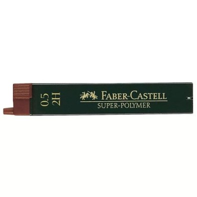 Fine art shop - 12 Leads Super-Polymer 0.5 2H Faber-Castell | totenart.com