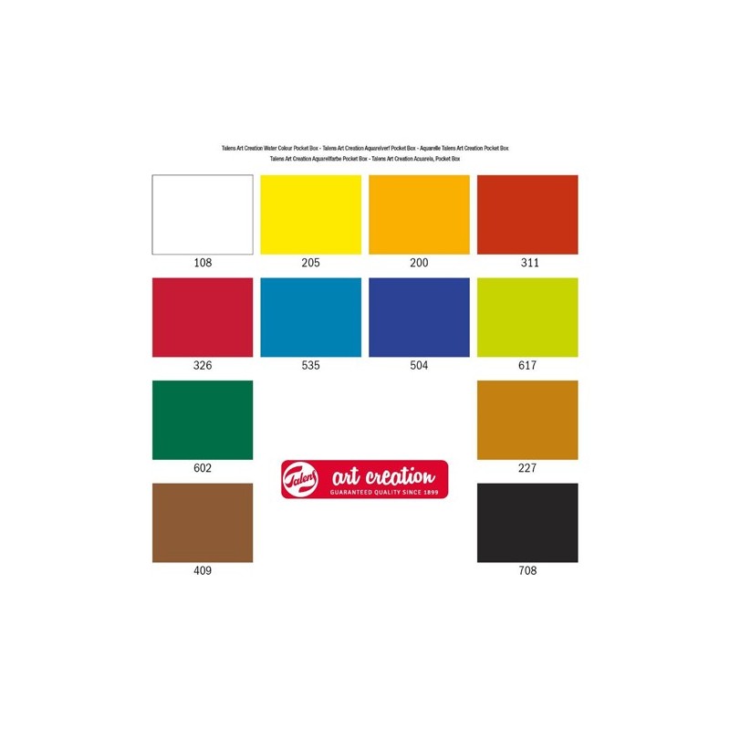 Fine art shop - Box 12 watercolors Van Gogh 1/2 godet and brush| totenart.com