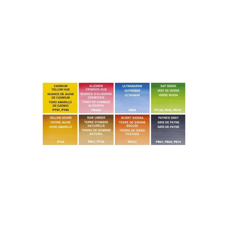 Fine art shop - Box 8 watercolors Cotman 1/2 godet and brush Winsor & Newton, Landscape | totenart.com