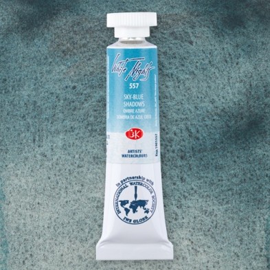 Fine art shop - White Nights Watercolors in tube 10 ml. Sky-Blue Shadows 557 | totenart.com