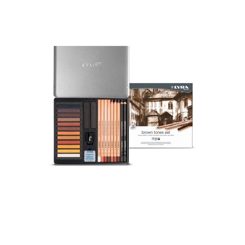 Fine art shop - Metallic Case Set Brown Tones 25 pieces, Lyra | totenart.com