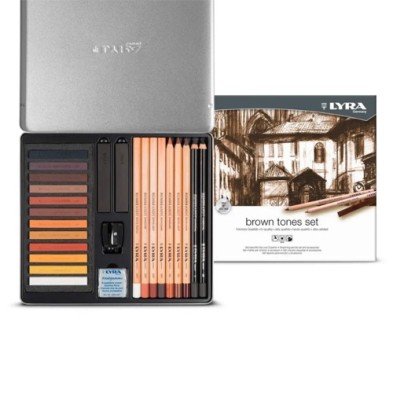 Fine art shop - Metallic Case Set Brown Tones 25 pieces, Lyra | totenart.com