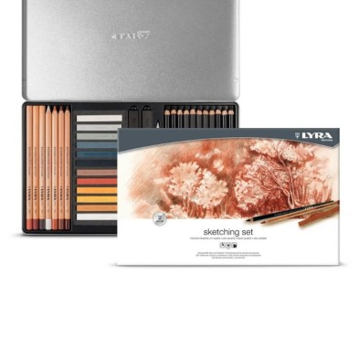 Fine art shop - Metallic Case Sketching Set 35 pieces, Lyra | totenart.com