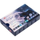 Fine art shop - Set of 12 godets GRANULATED EFFECT, plastic case, White Nights | totenart.com