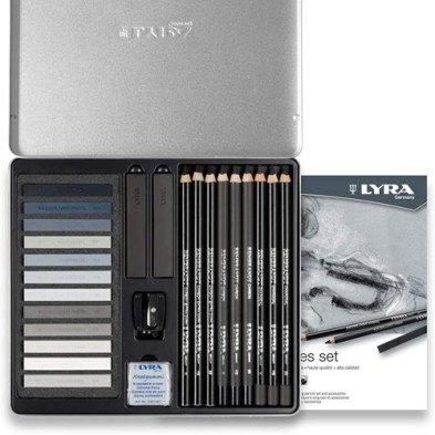 Fine art shop - Metallic Case Set Grey Tones 25 pieces, Lyra | totenart.com