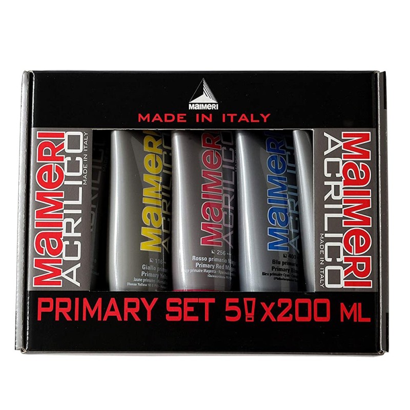 Fine art shop - Acrylic Set Maimeri, 5x200ml | totenart.com