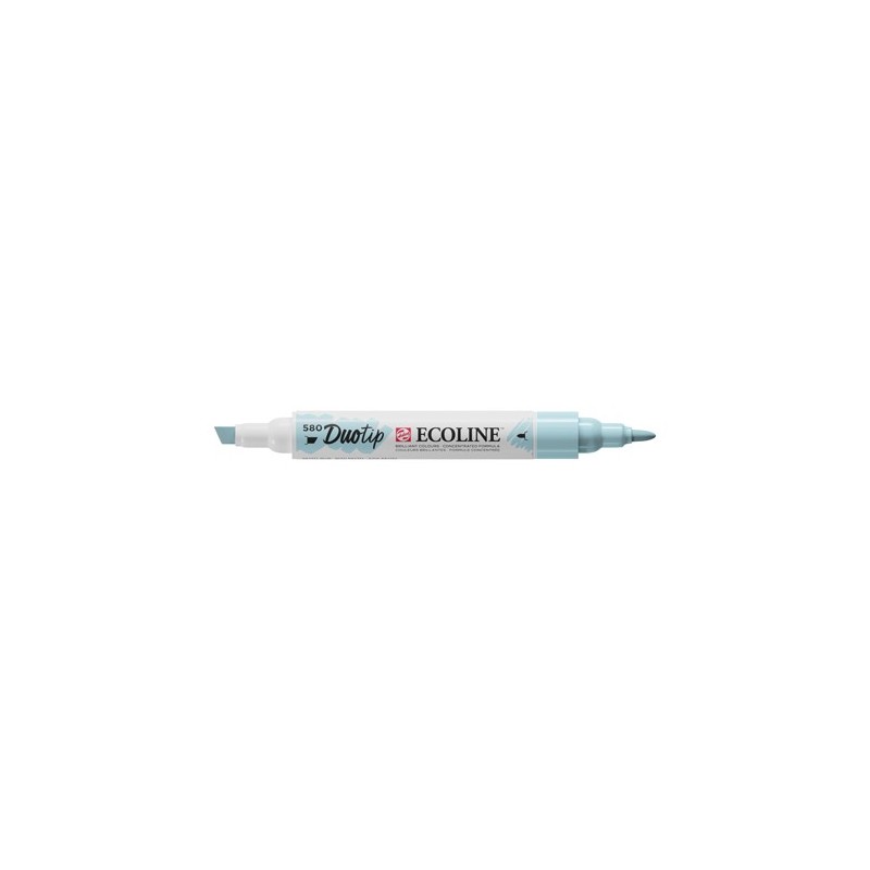 Fine art shop - Ecoline Duo Tip Pastel Blue Marker 580 | totenart.com
