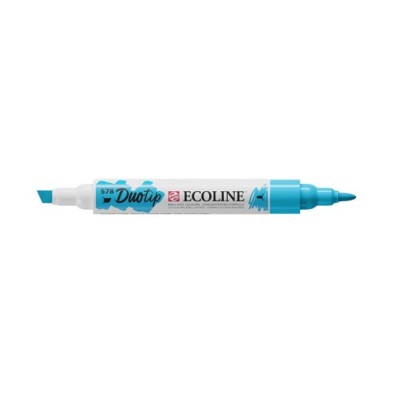 Fine art shop - Ecoline Duo Tip Sky Blue Cyan Marker 578 | totenart.com