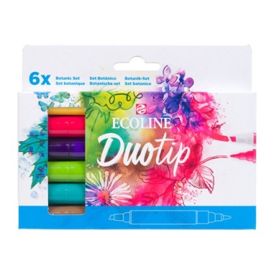 Fine art shop - Ecoline Marker  Duo Tip Botanic Set 6 | totenart.com