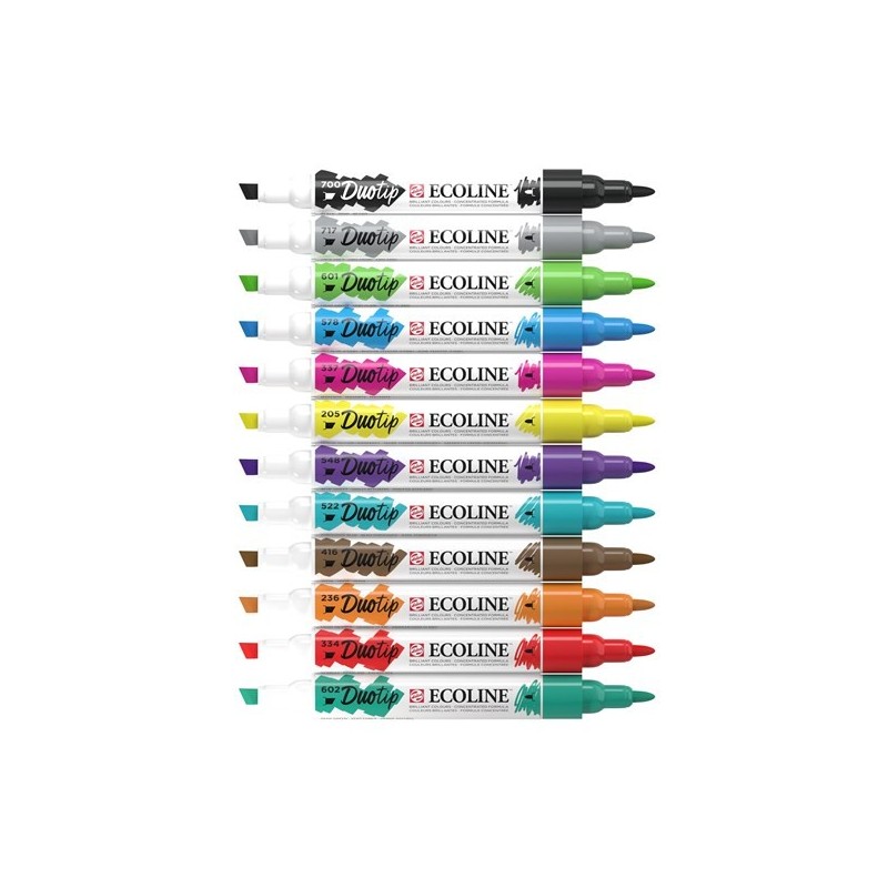 Fine art shop - Ecoline Marker  Duo Tip Basic Set 6 | totenart.com