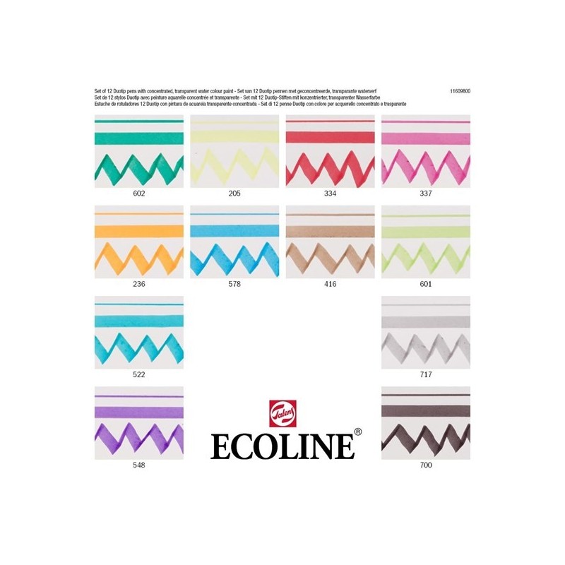 Fine art shop - Ecoline Marker  Duo Tip Basic Set 6 | totenart.com