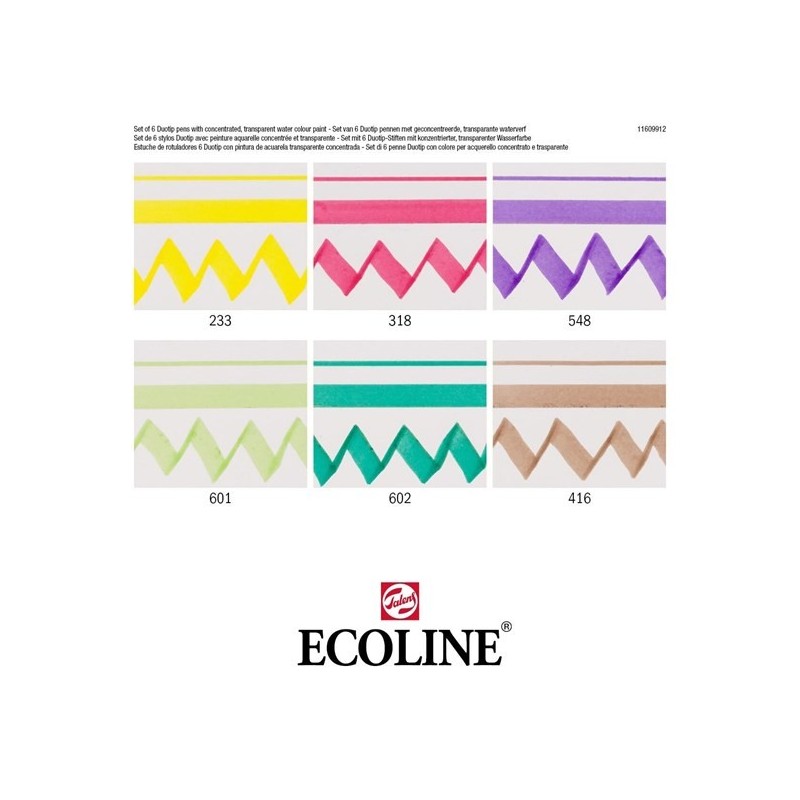 Fine art shop - Ecoline Marker  Duo Tip Botanic Set 6 | totenart.com