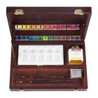 Fine art shop - Wooden box Professional 28 watercolors tablets Rembrandt | totenart.com\n