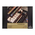 Fine art shop - Wooden box Professional 28 watercolors tablets Rembrandt | totenart.com\n