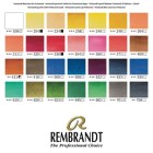 Fine art shop - Wooden box Professional 28 watercolors tablets Rembrandt | totenart.com\n