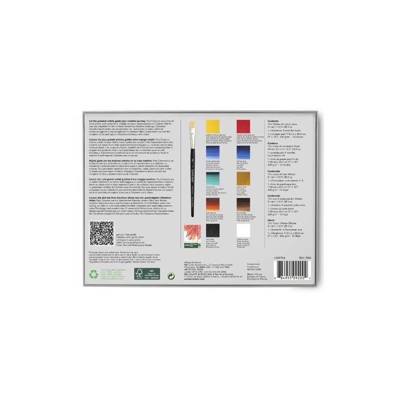 Fine art shop - Oil Set Paul Cézanne 12-piece, Winsor&Newton | totenart.com