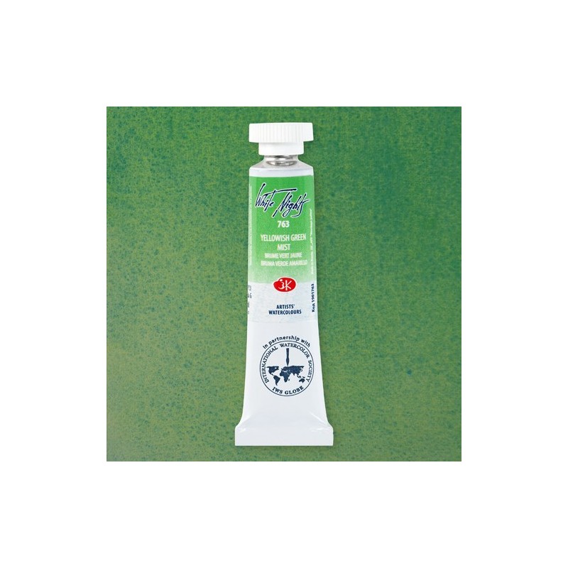 Fine art shop - White Nights Watercolors in tube 10 ml. Yellowish Green Mist 763 | totenart.com