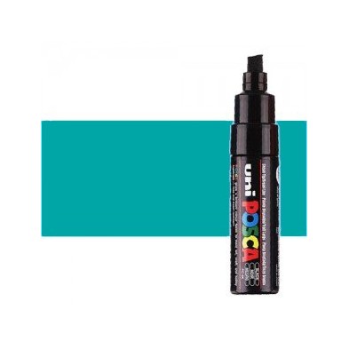 Fine art shop - Turquoise (N. 71) Posca marker PC8K, beveled tip (8 mm.) | totenart.com