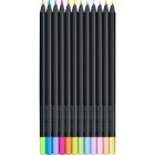 Fine art shop - 12 Pen Set Black Edition Faber Castell Pastel+Neón | totenart.com