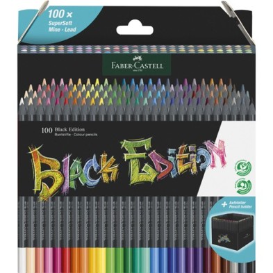 Fine art shop - 100 Pen Set colour Black Edition Faber Castell | totenart.com