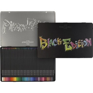 Fine art shop - 36 Metal Pen Set colour Black Edition Faber Castell | totenart.com