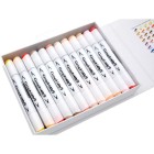Fine art shop - Case 24 Double Tip Markers, comic colours, Graph\'it | totenart.com