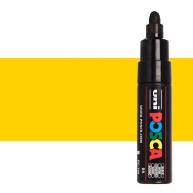 Fine art shop - POSCA Rotulador Yellow PC-7M | totenart.com