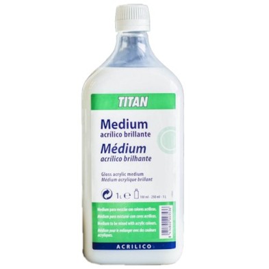 Fine art shop - Gloss acrylic medium Titan, 1000 ml. | totenart.com