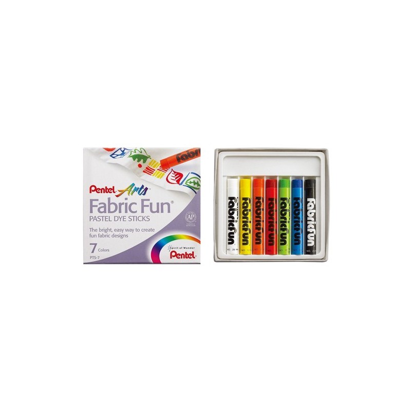 Fine art shop - Fabric Fun Pentel 7 Dye Stick Set | totenart.com
