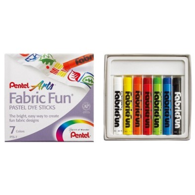 Fine art shop - Fabric Fun Pentel 7 Dye Stick Set | totenart.com