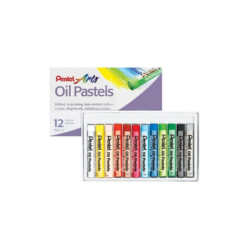 Fine art shop - Oil Pastels Pentel Set of 12 | totenart.com