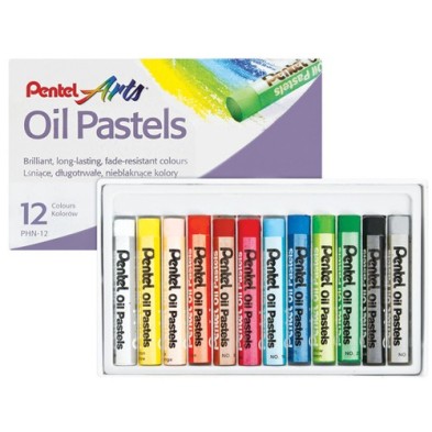 Fine art shop - Oil Pastels Pentel Set of 12 | totenart.com