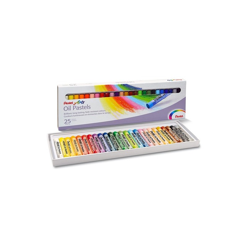 Fine art shop - Oil Pastels Pentel Set of 25 | totenart.com