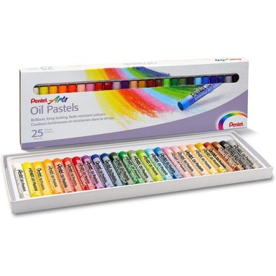 Fine art shop - Oil Pastels Pentel Set of 25 | totenart.com