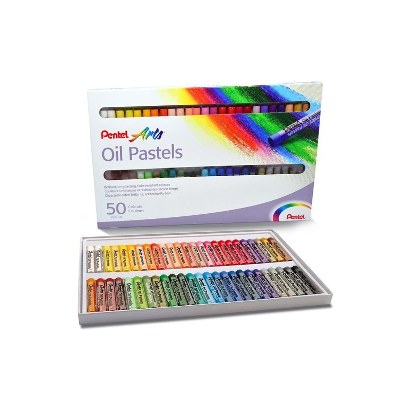 Fine art shop - Oil Pastels Pentel Set of 50 | totenart.com