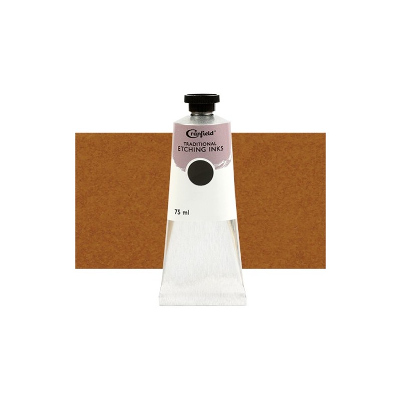 Fine art shop -  Cranfield Traditional Etching Ink Raw Sienna, 75 ml. | totenart.com