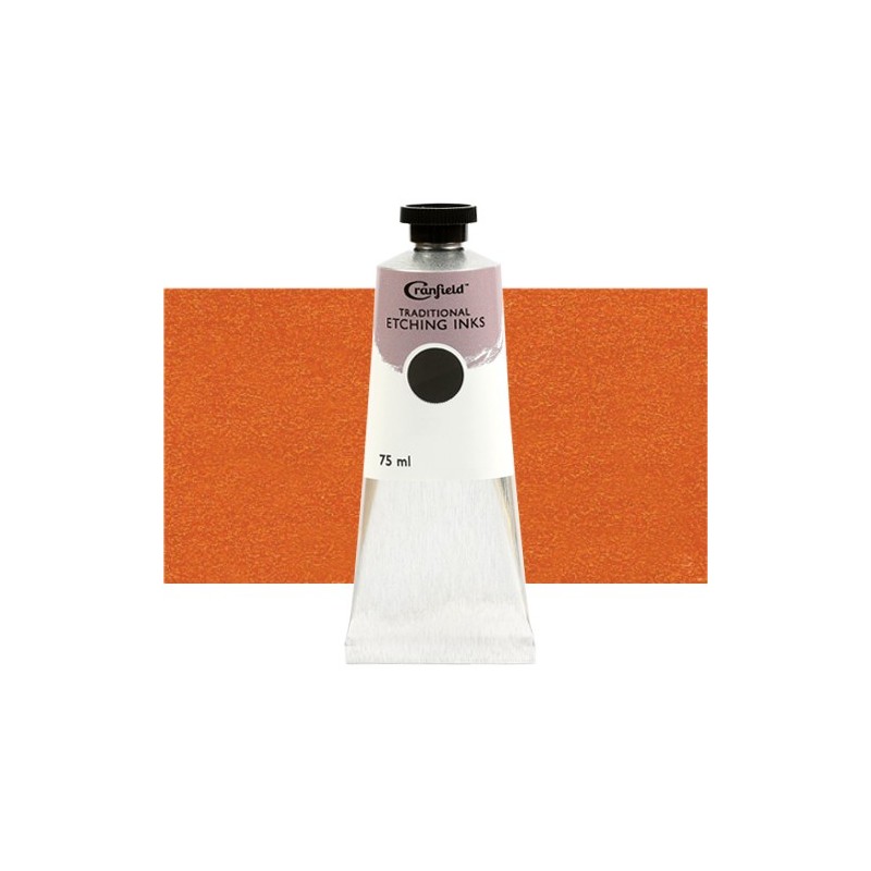 Fine art shop -  Cranfield Traditional Etching Ink Burnt Orange, 75 ml. | totenart.com